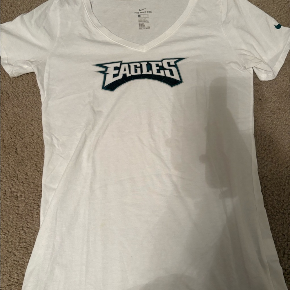 Nike Women's White Eagles V-Neck Top